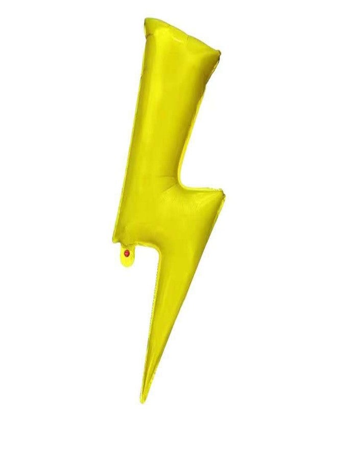 DYT 6PCS 36 Inch Yellow Lightning Bolt Foil Balloons for Birthday, Wedding & General Celebration - Image 3